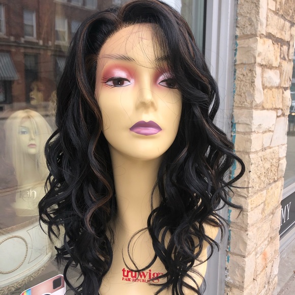 Fulllace full lace wig highlights black 1B/30 Wig main image 8